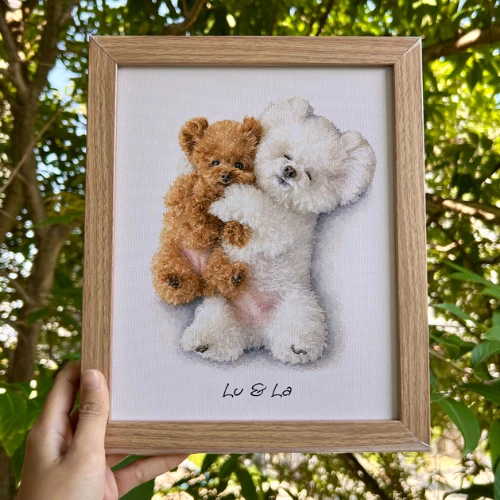 Tranh Lu & La do Clawkie vẽ
