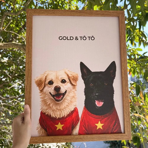 Tranh Gold & Tô Tô do Clawkie vẽ