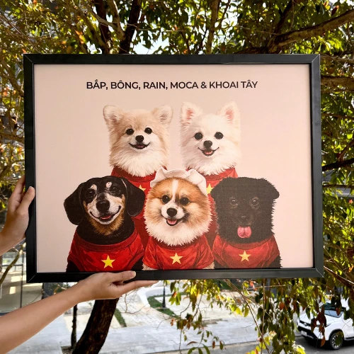 Tranh Bắp, Bông, Rain, Moca & Khoai Tây do Clawkie vẽ